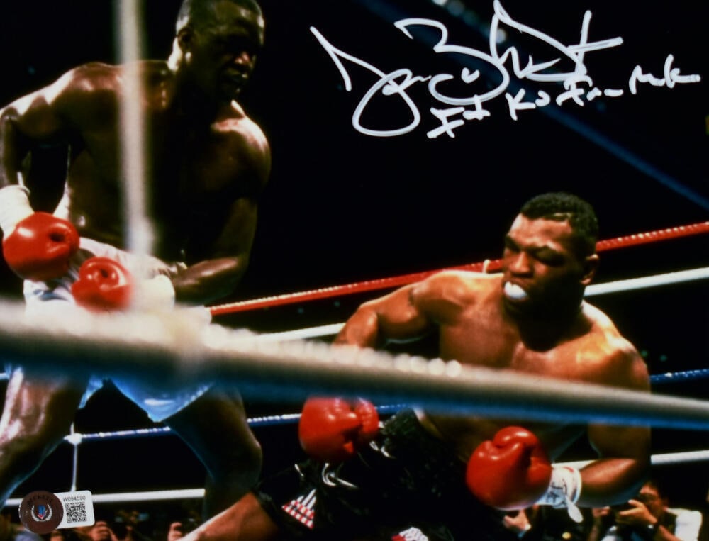 Buster Douglas Autographed 8x10 Tyson KO Photo w/I KO Iron Mike- Beckett W Holo: Buster Douglas Autographed 8x10 Tyson KO Photo w/I KO Iron Mike- Beckett W Holo Sport: Boxing Product: Photo Original/Reprint: Original Player: Buster Douglas Autograph Authentication: Beckett Authent