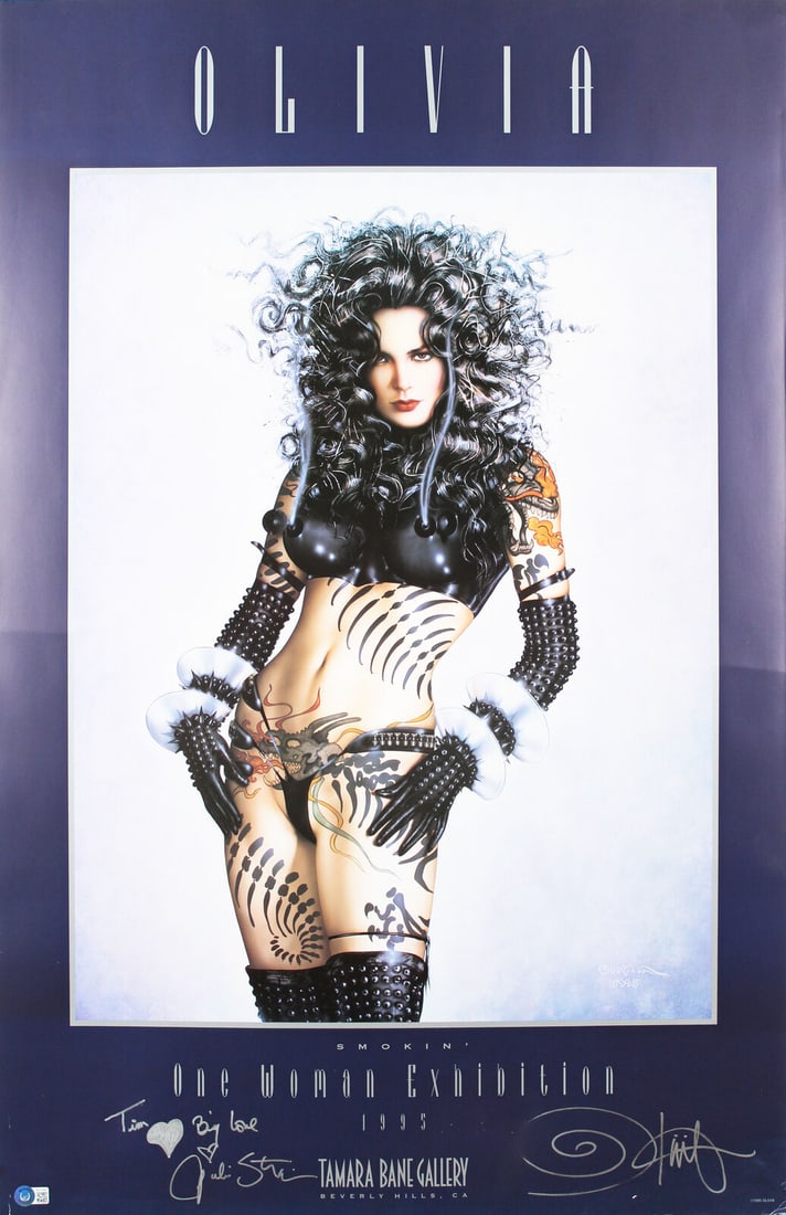 Olivia De Berardinis & Julie Strain Signed 24x37 1995 Poster BAS #BA74083: Olivia De Berardinis & Julie Strain Signed 24x37 1995 Poster BAS #BA74083 Industry: Movies Original/Reproduction: Original Autograph Authentication: Beckett Product Coa: Beckett Product Signed By Name