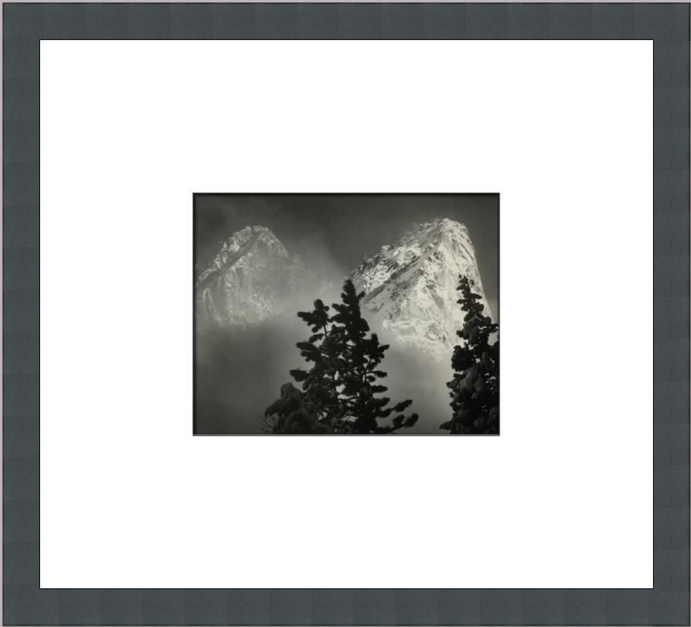 Ansel Adams Eagle Peak and Middle Brother Winter Yosemite CA Custom Framed Print: Ansel Adams Eagle Peak and Middle Brother Winter Yosemite CA Custom Framed Print Size: Medium Region Of Origin: usa Artist: Ansel Adams Production Technique: Lithography Framing: Matted & Framed Style