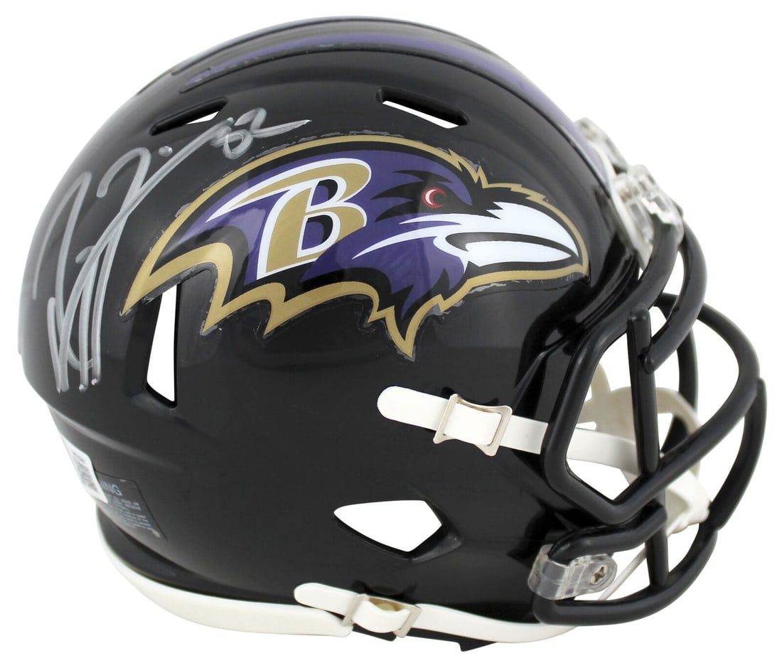 Ravens Ray Lewis Signed Speed Mini Helmet w/ Silver Sig BAS Witnessed: Ravens Ray Lewis Signed Speed Mini Helmet w/ Silver Sig BAS Witnessed Sport: Football Product: Helmet Original/Reprint: Original Player: Ray Lewis Team: Baltimore Ravens Autograph Authentication: Beck