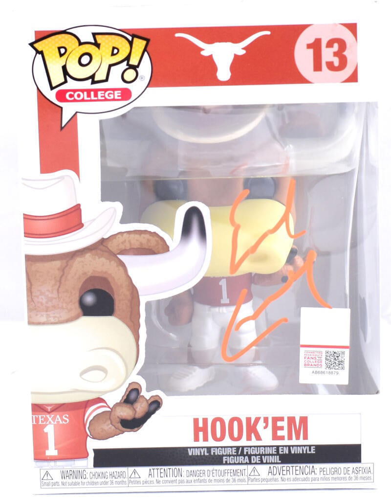 Earl Campbell Signed Texas Longhorns Funko Pop Figurine #13 *stacked- Beckett W: Earl Campbell Signed Texas Longhorns Funko Pop Figurine #13 *stacked- Beckett W Product Line: Funko Pop! Pez Autograph Authentication: Beckett/ Team: Texas Longhorns Player: Earl Campbell Type: Vinyl