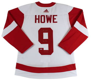 Red Wings Gordie Howe "Mr. Hockey HOF" Signed White Adidas Size 54 Jersey PSA: Red Wings Gordie Howe "Mr. Hockey HOF" Signed White Adidas Size 54 Jersey PSA Sport: Hockey Product: Jersey Original/Reprint: Original Player: Gordie Howe Team: Detroit Red Wings Autograph Authenticat