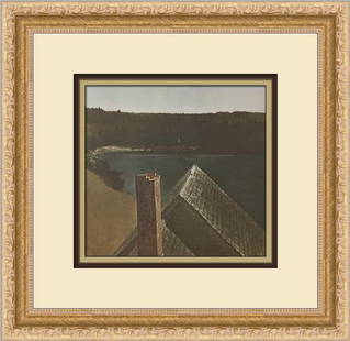 Andrew Wyeth End Of Olsons Custom Framed Print: Andrew Wyeth End Of Olsons Custom Framed Print Size: Medium (up to 36in.) Region Of Origin: United States Artist: Andrew Wyeth Production Technique: Lithography Framing: Matted & Framed Style: Realism