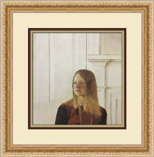 Andrew Wyeth Siri Custom Framed Print: Andrew Wyeth Siri Custom Framed Print Size: Medium Region Of Origin: United States Artist: Andrew Wyeth Production Technique: Offset Lithograph Framing: Matted & Framed Style: Impressionism Realism It