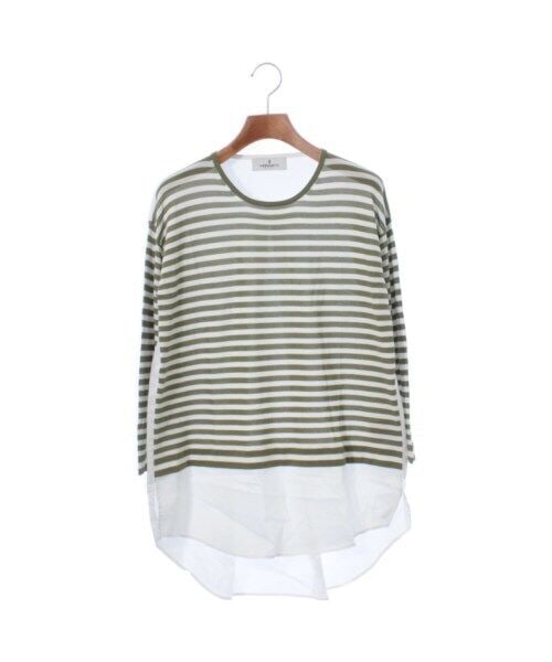 MORABITO Blouses KhakixWhite(Border) 38(about S): MORABITO Blouses KhakixWhite(Border) 38(about S) Size: 38(Approx. S) Size Type: Regular Type: blouse Color: KhakixWhite(Border) Fit: Regular Vintage: No Season: Spring Summer Handmade: No "Size (Women