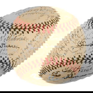Jackie Robinson Sweet Spot 1951 Brooklyn Dodgers Team Signed Baseball Beckett: Jackie Robinson Sweet Spot 1951 Brooklyn Dodgers Team Signed Baseball Beckett Sport: Baseball Player: Jackie Robinson Autograph Authentication: Beckett Authentication Services (BAS) Original/Reprint: