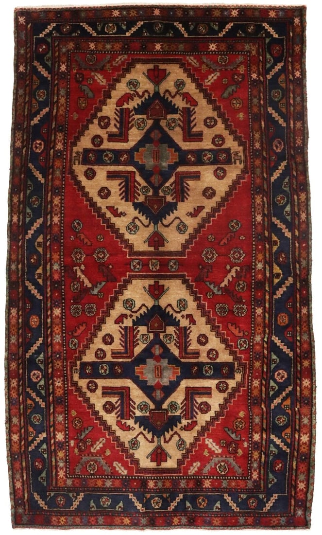 Farmhouse Oriental Decor Tribal Design 5X9 Vintage Rug Semi Antique Room Carpet: Farmhouse Oriental Decor Tribal Design 5X9 Vintage Rug Semi Antique Room Carpet Free continental US Shipping Type: Area Rugs Color: Red Purple-navy Cream Charcoal. Marigold Gray Beige etc Size: 9"0 X 