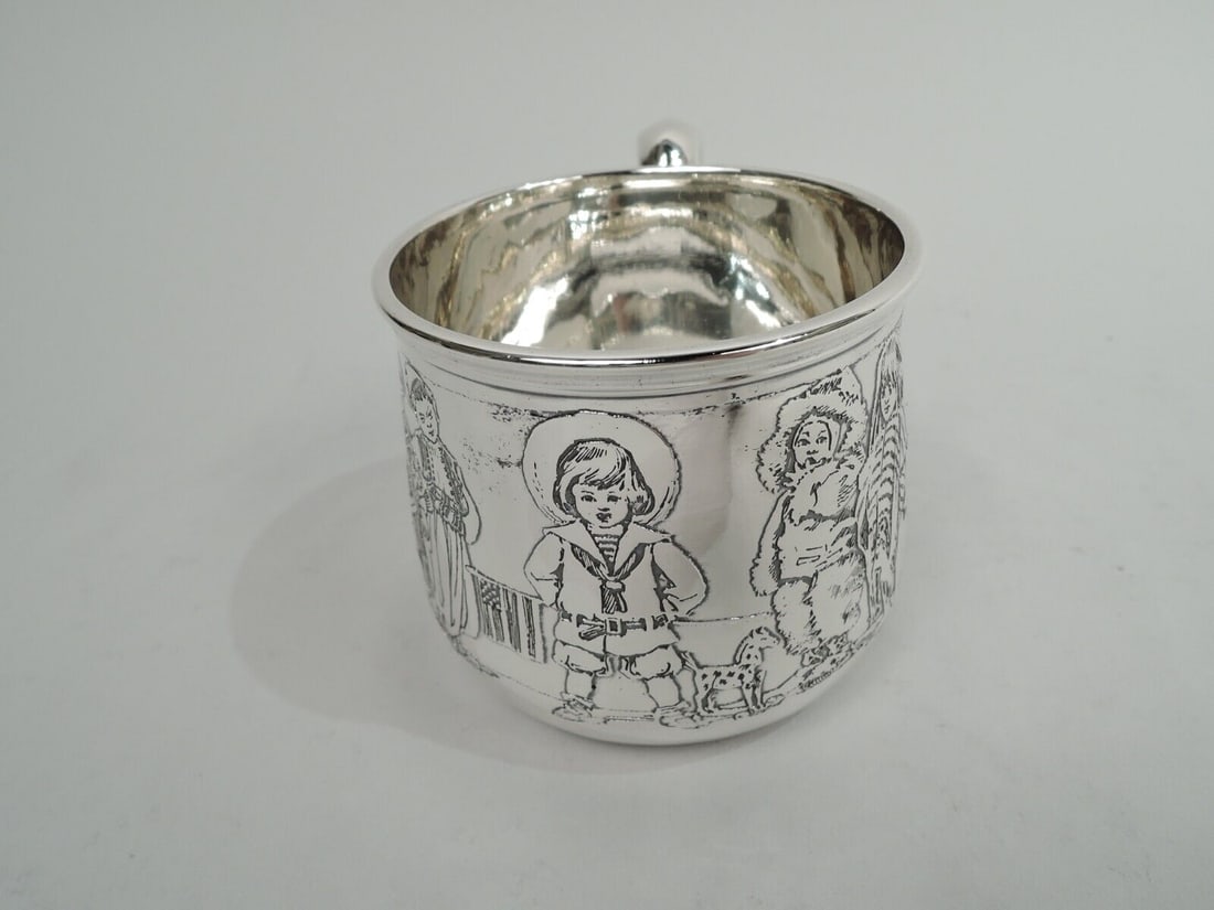 Kerr Mug 1483 Antique Edwardian Christening Baby Cup American Sterling Silver: Kerr Mug 1483 Antique Edwardian Christening Baby Cup American Sterling Silver Pattern: 1483 Composition: Sterling Silver (.925) Type: Mug Age: 1900-1940 Turn-of-the-century sterling silver baby cup ri
