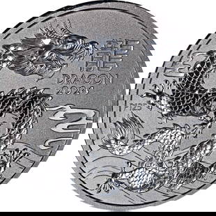 2024 Australia 1 oz Platinum - Lunar Dragon Series III - BU STOCK: 2024 Australia 1 oz Platinum - Lunar Dragon Series III - BU STOCK Certification: Uncertified Grade: MS Composition: Platinum Year: 2024 Pre-Owned The MYNT Guarantee: All items in this auction are guar