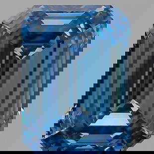 Ideal Loose Diamond - Emerald 3.05ct Fancy Vivid Blue: Ideal Loose Diamond - Emerald 3.05ct Fancy Vivid Blue Ideal Cut: Yes Source: This is a real non-mined Diamond that has been grown in a lab Shape: Emerald Carats: 3.05 Color: Fancy Vivid Blue Clarity:
