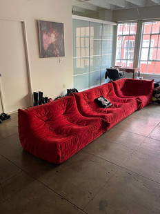 3 PIECE LIGNE ROSET TOGO SOFA 100% AUTHENTIC: 3 PIECE LIGNE ROSET TOGO SOFA 100% AUTHENTIC Brand: Ligne Roset Type: Sofa Color: Red Item Height: 26 in Model: LIGNE ROSET TOGO Item Length: 160 in Room: Living Room Item Width: 22 in Upholstery Fabr