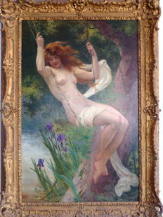 Guillaume Seignac "The Swing" Oil on Canvas Painting Signed 19th Century FRAMED: Guillaume Seignac "The Swing" Oil on Canvas Painting Signed 19th Century FRAMED Seller Notes: "Excellent condition! Signed." Subject: Nudes Time Period Produced: 1850-1920 Signed: Signed Type: Paintin