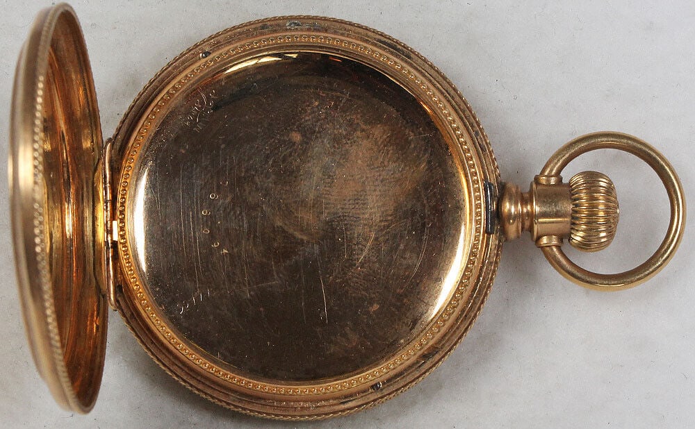 Dueber Pocket Watch Case No Movement 6 Size 14k Gold Hunting Auction