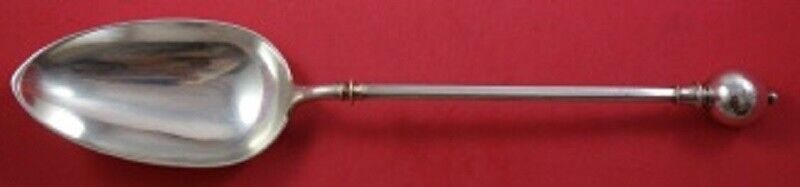 Ball End by George Sharp Sterling Silver Platter Spoon 11 3/4" Serving: Ball End by George Sharp Sterling Silver Platter Spoon 11 3/4" Serving Composition: Sterling Silver Maker: George Sharp Pattern: Ball End Type: Serving Spoon Ball end by george sharp sterling silver p