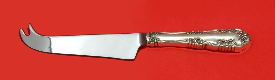 Wild Rose Old by International Sterling Cheese Knife w/Pick HHWS Custom 8 1/4": Wild Rose Old by International Sterling Cheese Knife w/Pick HHWS Custom 8 1/4" Composition: Sterling Silver Maker: International wild rose old by international sterling silver hollow handle with stain