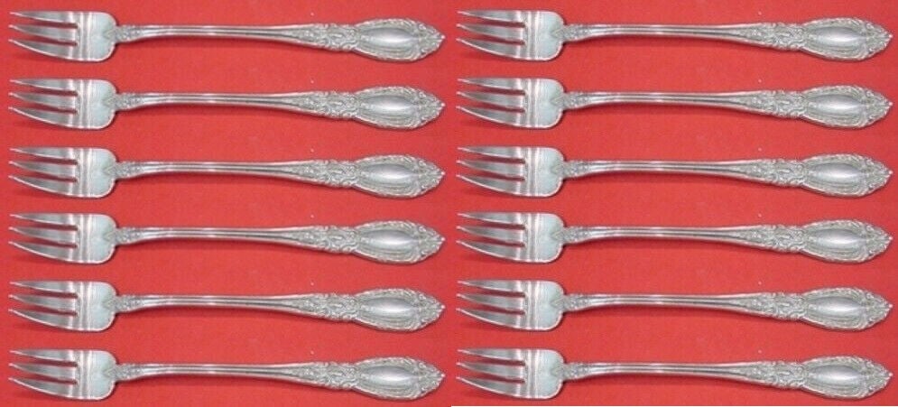 King Richard by Towle Sterling Silver Cocktail Oyster Fork 5 7/8" Set of 12: King Richard by Towle Sterling Silver Cocktail Oyster Fork 5 7/8" Set of 12 Pattern: King Richard Composition: Sterling Silver Type: Fork Age: Post-1940 King richard by towlesterling silver set of 12 