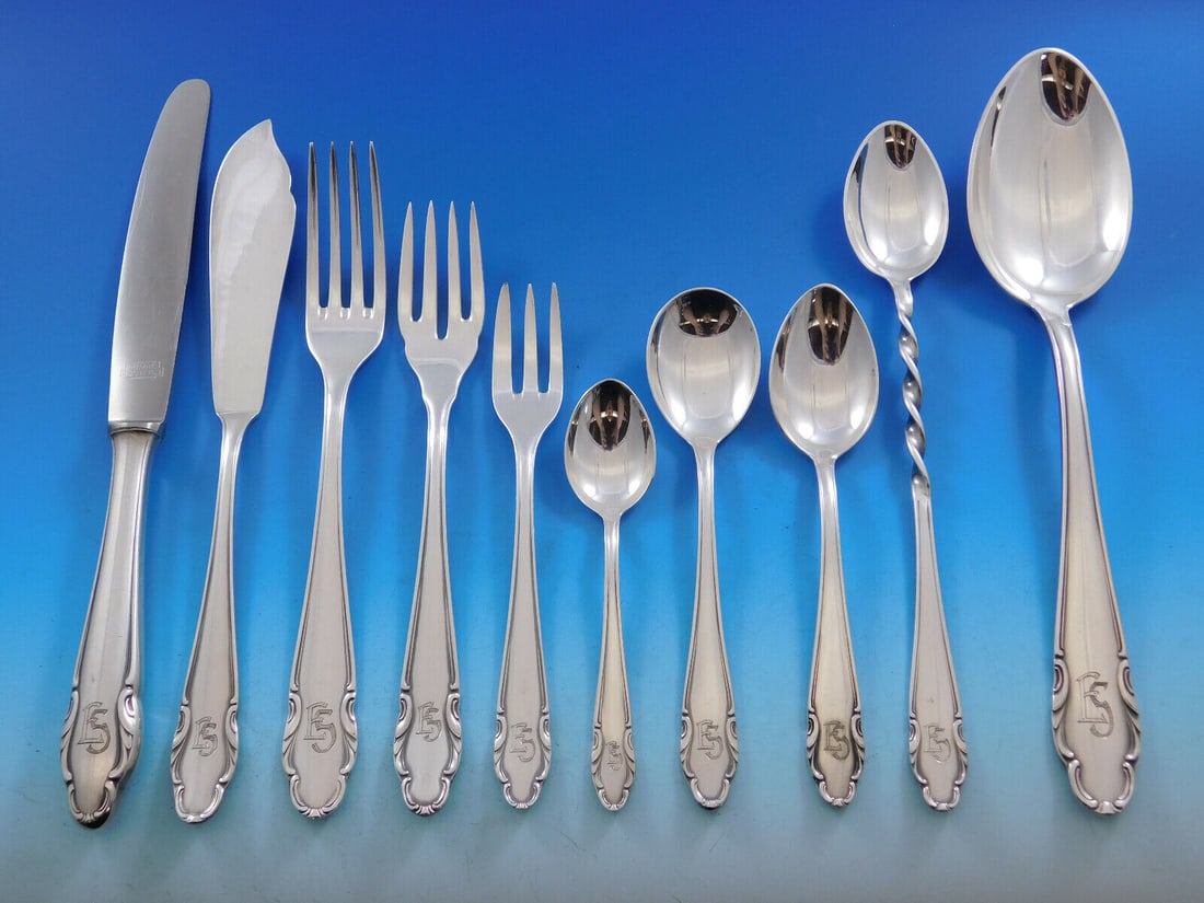 Homag 90 German Silverplated Flatware Set 133 Pieces Service For
