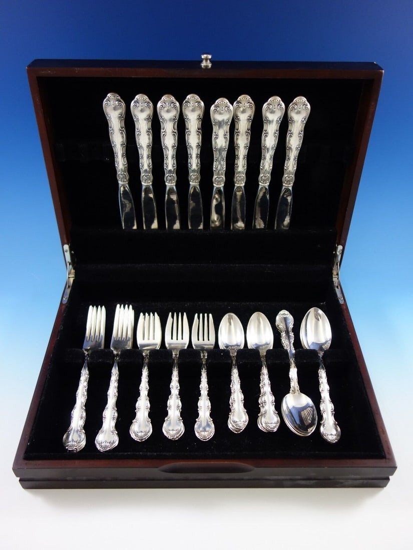 Strasbourg by Gorham Sterling Silver Flatware Set Service Place Size 40 Pieces: Strasbourg by Gorham Sterling Silver Flatware Set Service Place Size 40 Pieces Age: 1900-1940 Maker: Gorham Type: Flatware - Sets Composition: Sterling Silver Strasbourg by gorham sterling silver flat