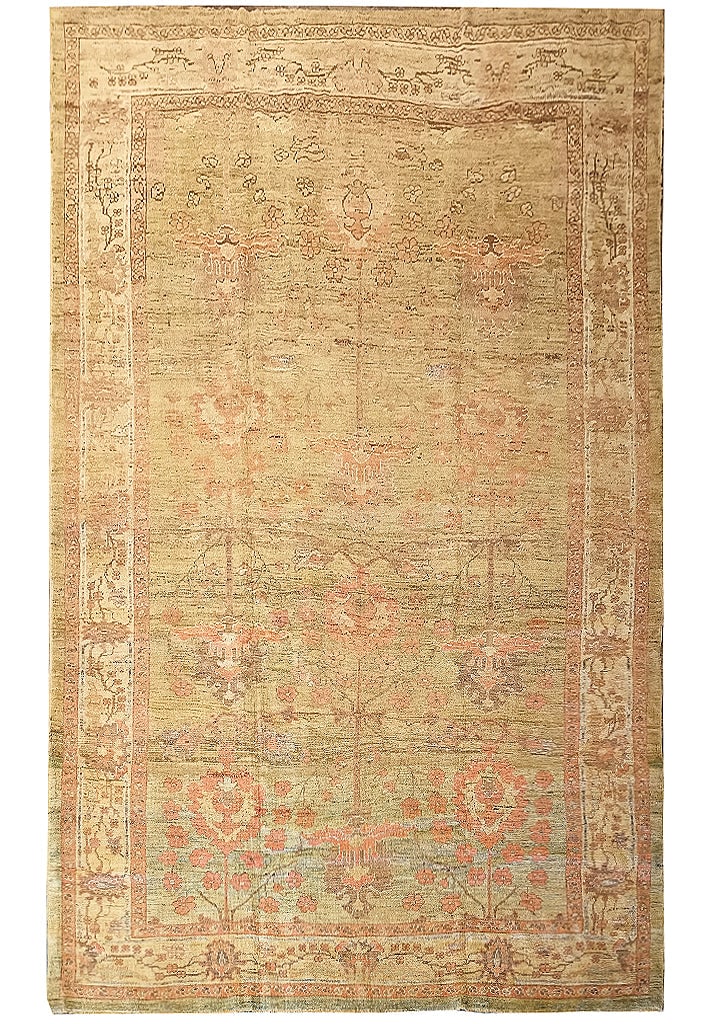 Large 11 x 18 OUSHAK RUG LOW PILE NATURAL WOOL HANDMADE: Large 11 x 18 OUSHAK RUG LOW PILE NATURAL WOOL HANDMADE Free continental US Shipping Size in Feet: Width: 10.7 x Length: 18.2 Size in Inches: Width: 127 in x Length: 218 in Rug Type: Area Rug Colors: 