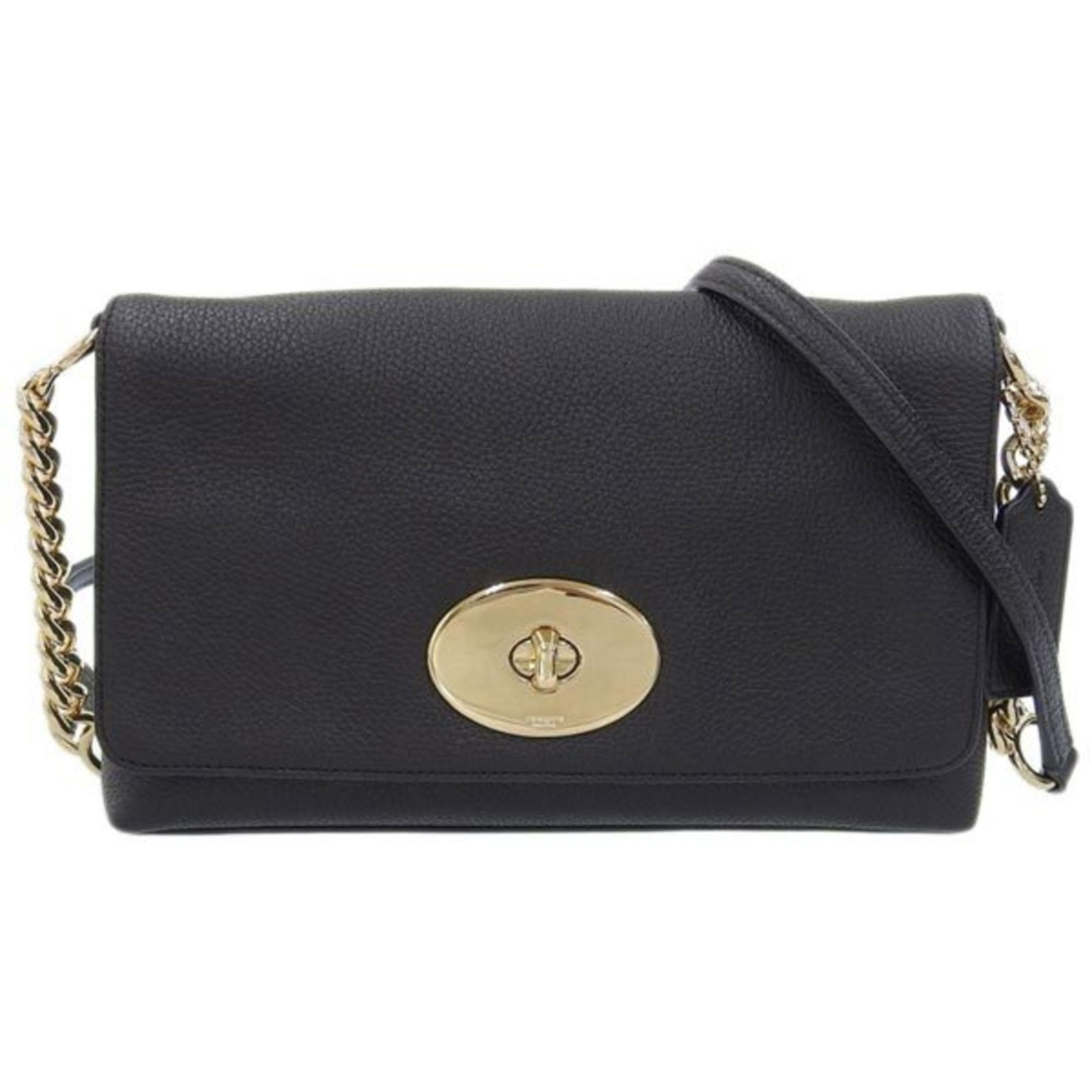 COACH Coach Leather Shoulder Bag 53083 Black Ladies: COACH Coach Leather Shoulder Bag 53083 Black Ladies Brand: Coach Model: 53083 Type: Shoulder bag Material: Leather Leather: Color: Black Hardware Color: Gold Gender: Women Size (HxWxD): 14.5cm x 23cm