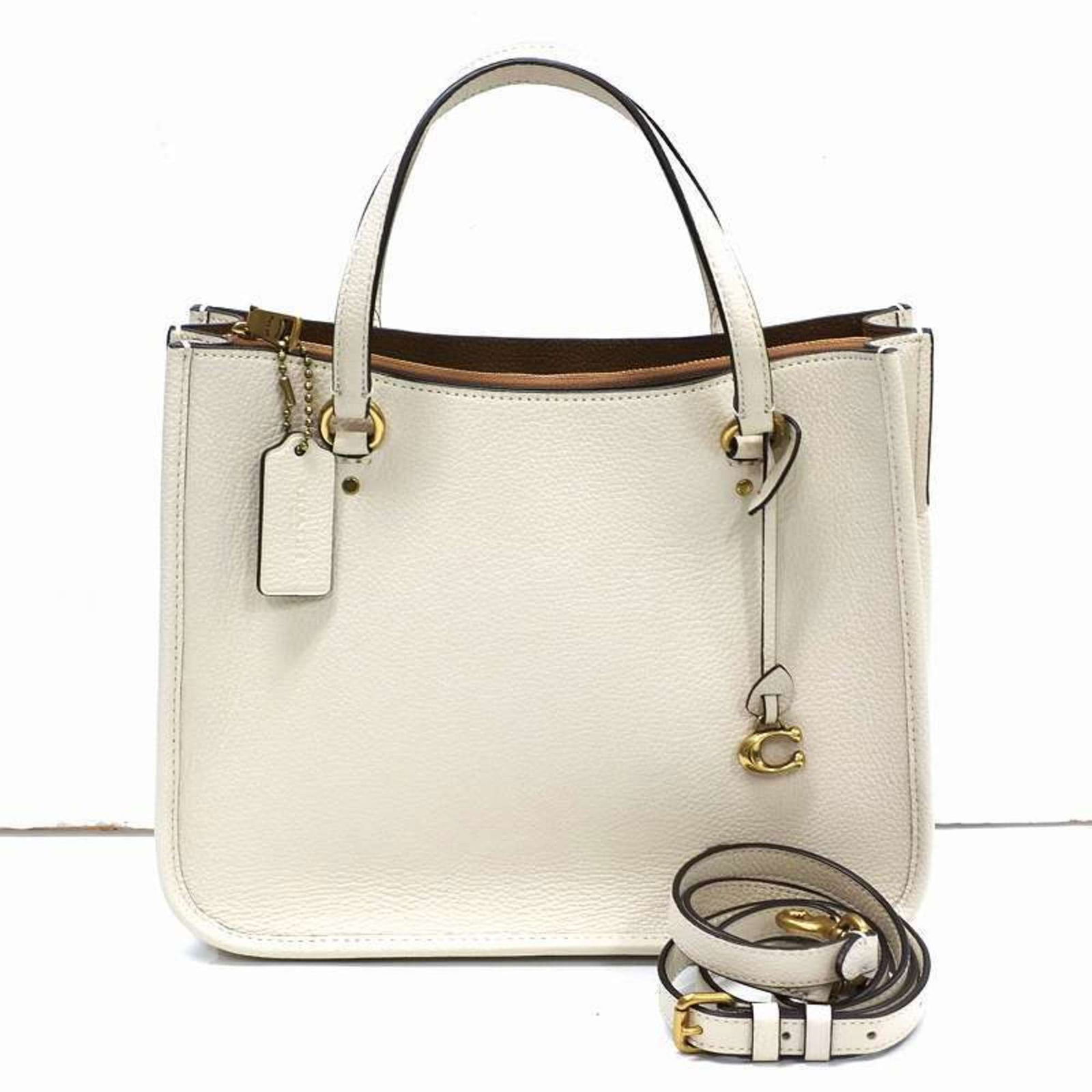 COACH Coach Leather Bag C3460 White: COACH Coach Leather Bag C3460 White Brand: Coach Model: C3460 Type: Shoulder bag Material: Leather Leather: Color: White Gender: Women Size (HxWxD): 22cm x 28cm x 12.5cm / 8.66 x 11.02 x 4.92 Handle D