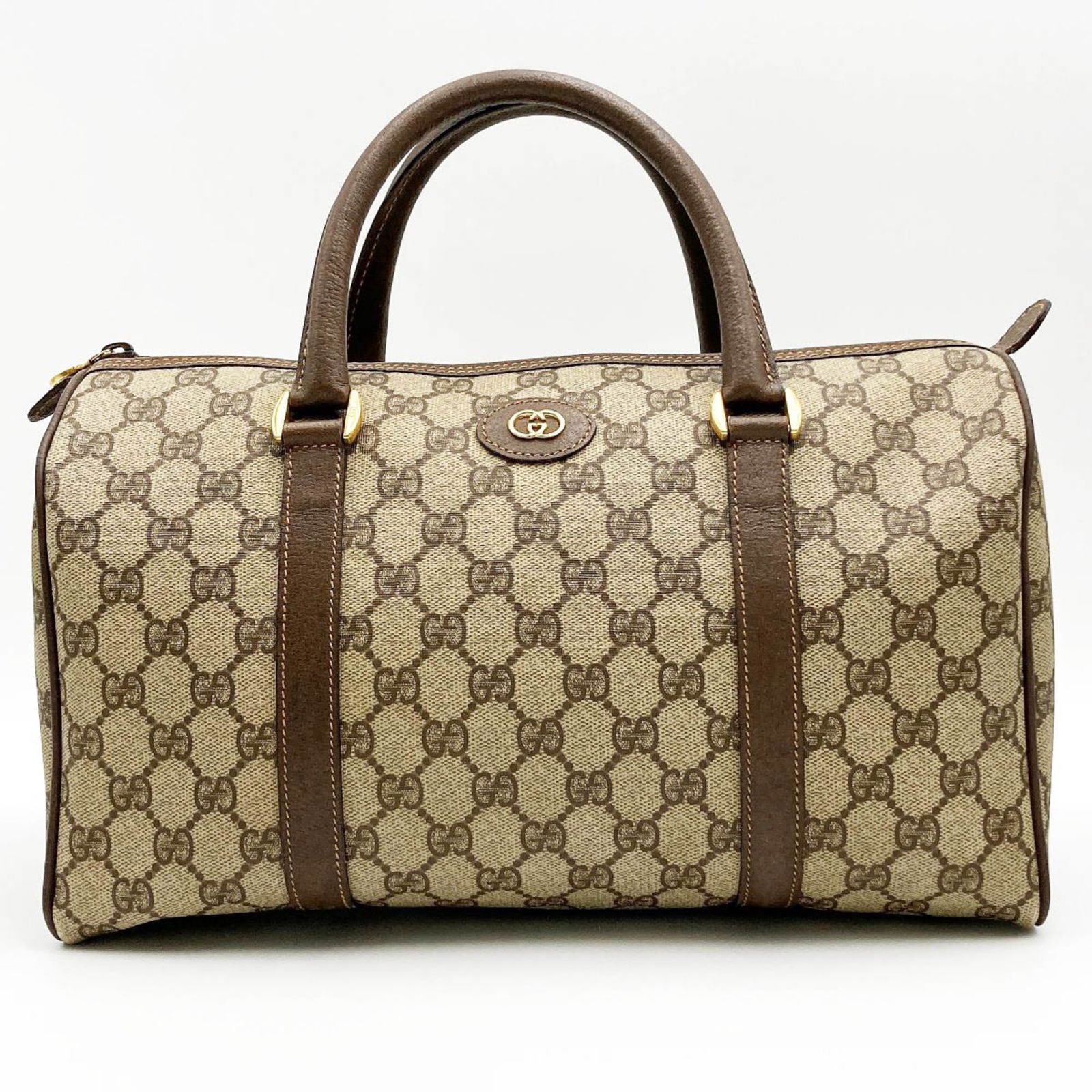 GUCCI Gucci Old Boston Bag Mini Travel Brown GG Supreme Ladies Men's Vintage 002396842: GUCCI Gucci Old Boston Bag Mini Travel Brown GG Supreme Ladies Men's Vintage 002396842 Brand: Gucci Type: Boston bag Material: GG Supreme GG Supreme: Color: Brown Gender: Men Women Size (HxWxD): 21cm