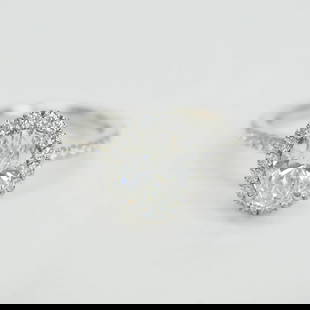 Harry Winston HARRY WINSTON oval shape micro pave ring pt950 #6 6 lady's diamond: Harry Winston HARRY WINSTON oval shape micro pave ring pt950 #6 6 lady's diamond Brand: Harry Winston Type: Band ring Gender: Women Color: Platinum Material: Platinum 950 Stone: Diamond Weight (ct.):