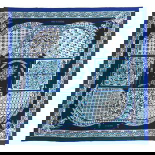 HERMES Hermes Scarf Muffler Carre 90 CIELS BYZANTINS Byzantine Sky 100% Silk Blue: HERMES Hermes Scarf Muffler Carre 90 CIELS BYZANTINS Byzantine Sky 100% Silk Blue Brand: Hermes Country of Origin: France Type: Scarf Gender: Men Women Unisex Color: Blue Material: Silk100% Silk: 100%