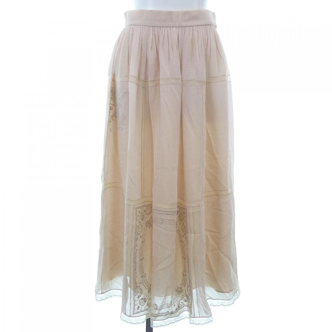 FENDI Skirt: FENDI Skirt Style: SKIRT Color: Pink See-through Gender: Ladies" Size: 36 Size Type: Regular Actualsize: Waist:66cm Full length:84cm Type: SKIRT B: Reasonable Wear and Tear The MYNT Guarantee: All ite
