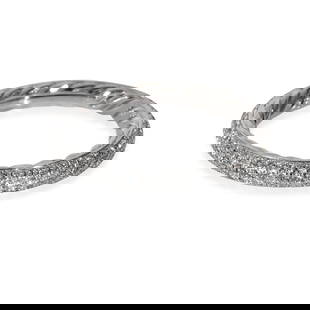 David Yurman Eden Pave Diamond Band in Platinum 0.58 CTW: David Yurman Eden Pave Diamond Band in Platinum 0.58 CTW Shape: Round Brilliant Side Stone Type: Diamond Side Stone Weight (Cts): 0.58 Metal Purity: 950 With Original Box/Packaging: No With Papers: No