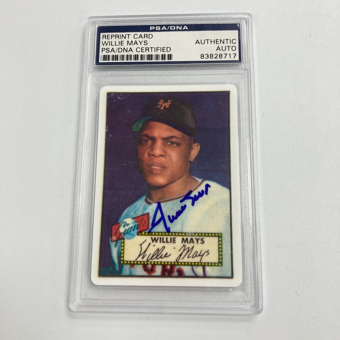 1952 Topps Willie Mays RC Signed Porcelain Baseball Card PSA DNA: 1952 Topps Willie Mays RC Signed Porcelain Baseball Card PSA DNA Type: Sports Trading Card Sport: Baseball Autographed: Yes Autograph Authentication: Professional Sports Authenticator (PSA) Player/Ath