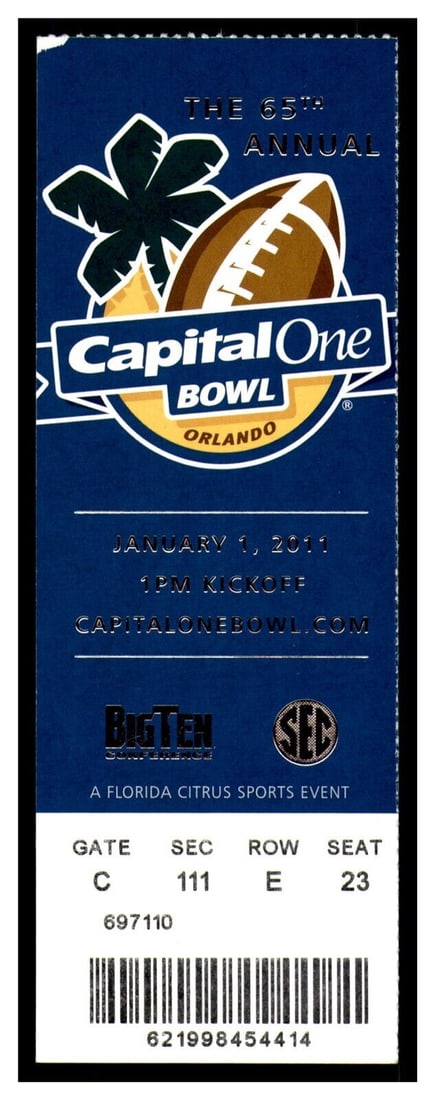 2011 Capitol One Bowl Ticket 1/1 Alabama v Michigan State Julio Jones 85047: 2011 Capitol One Bowl Ticket 1/1 Alabama v Michigan State Julio Jones 85047 Year: 2011 Sport: Football Original/Reproduction: Original Country/Region of Manufacture: United States Team: Alabama Crimso