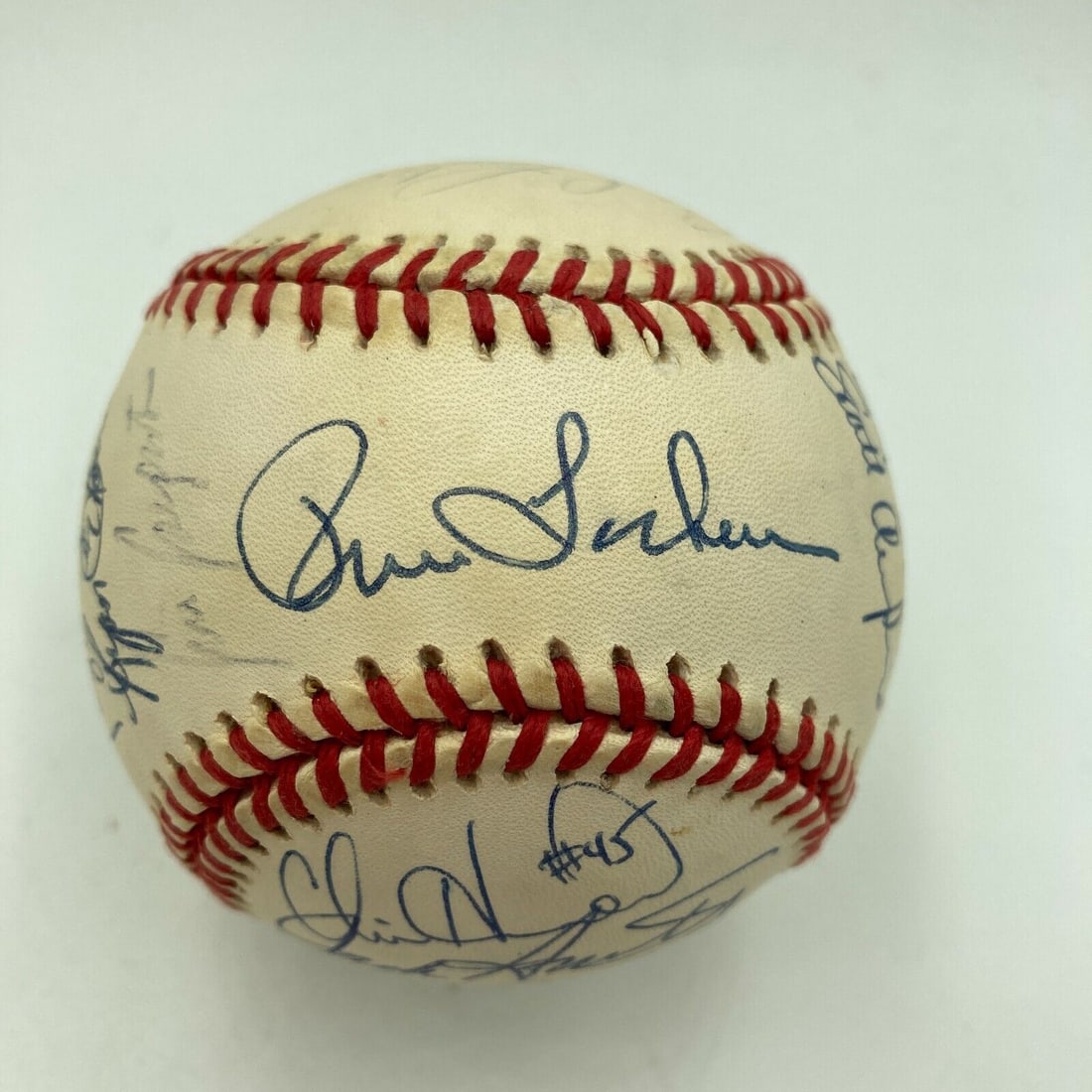1993 Florida Marlins Inaugural Season Team Signed National League Baseball: 1993 Florida Marlins Inaugural Season Team Signed National League Baseball Product: Ball Sport: Baseball-MLB Original/Reprint: Original Pre-Owned While the lot images are representative of the item, t