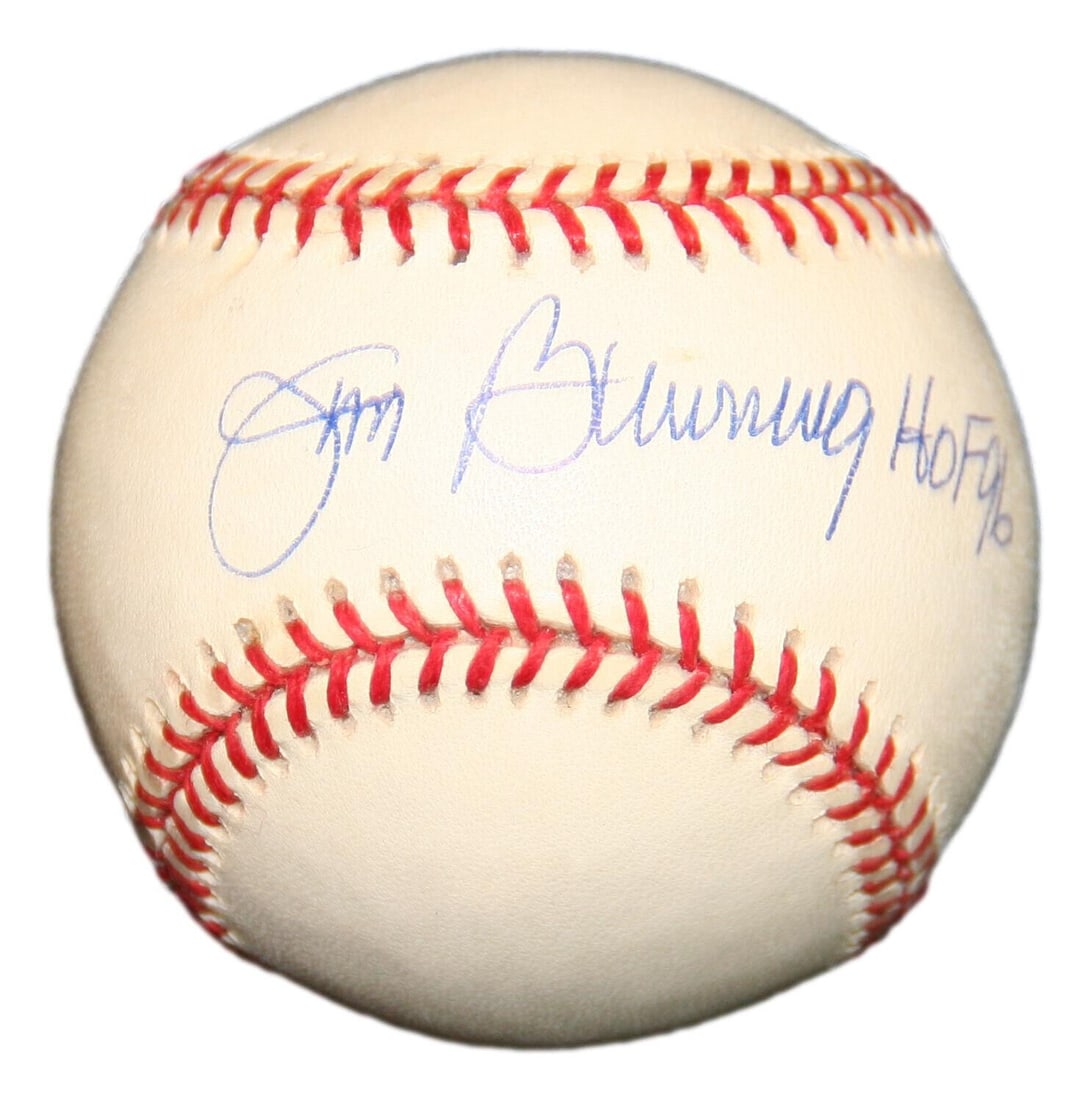 Jim Bunning Signed ONL Baseball Autographed w/HOF Phillies PSA/DNA AL87554: Jim Bunning Signed ONL Baseball Autographed w/HOF Phillies PSA/DNA AL87554 Player: Jim Bunning Sport: Baseball-MLB Autograph Type: Authentic Original Product Type: Autographed Baseball Signed: Yes Aut