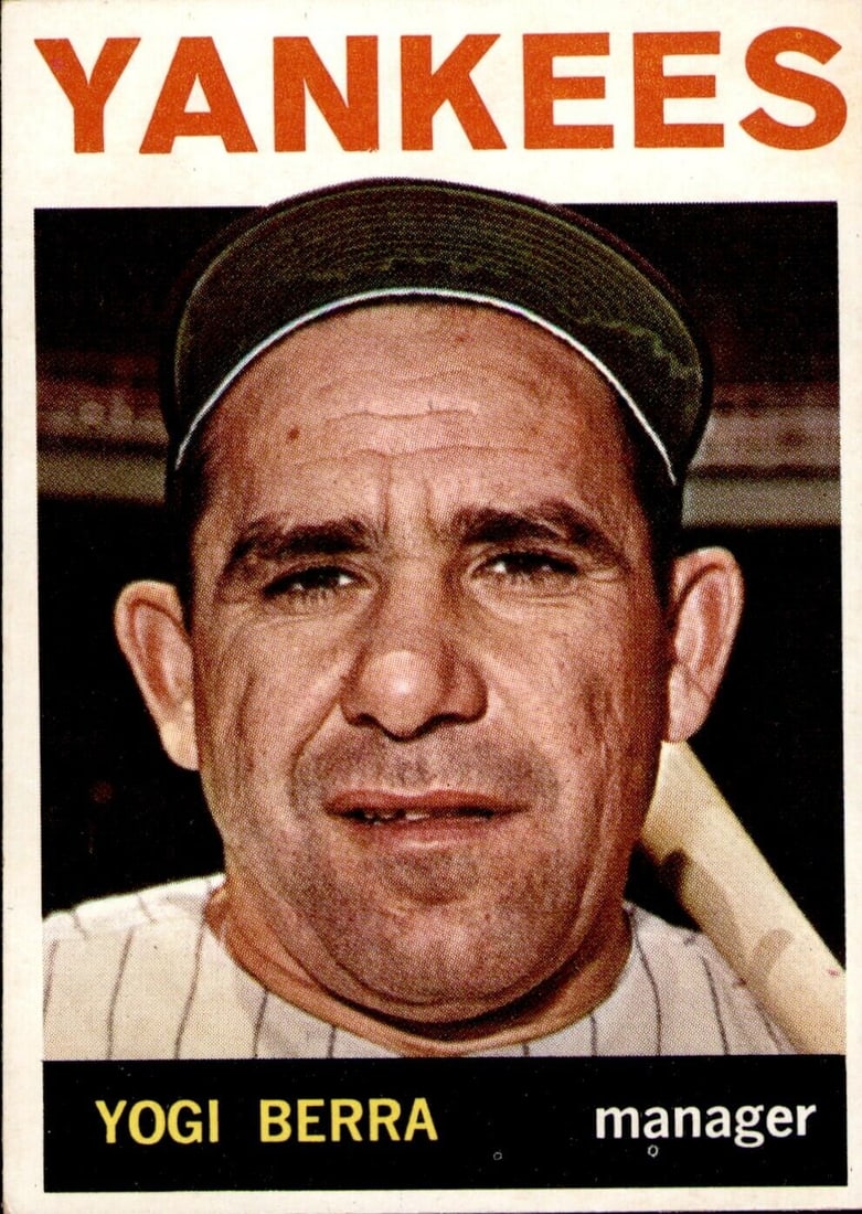 Yogi Berra 1964 Topps Yankees NMT 60386: Yogi Berra 1964 Topps Yankees NMT 60386 Sport: Baseball-MLB Original/Reproduction: Original Pre-Owned While the lot images are representative of the item, the size, placement and strength of the signa