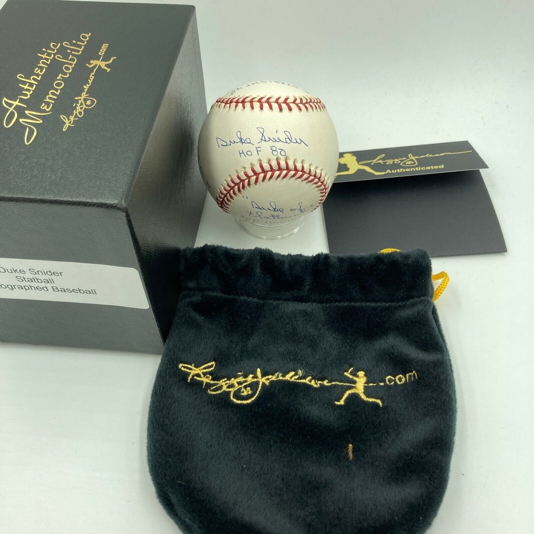Duke Snider Signed Heavily Inscribed Career STAT Baseball Reggie Jackson COA: Duke Snider Signed Heavily Inscribed Career STAT Baseball Reggie Jackson COA Product: Ball Sport: Baseball-MLB Autograph Authentication: Reggie Jackson Original/Reprint: Original Pre-Owned While the l