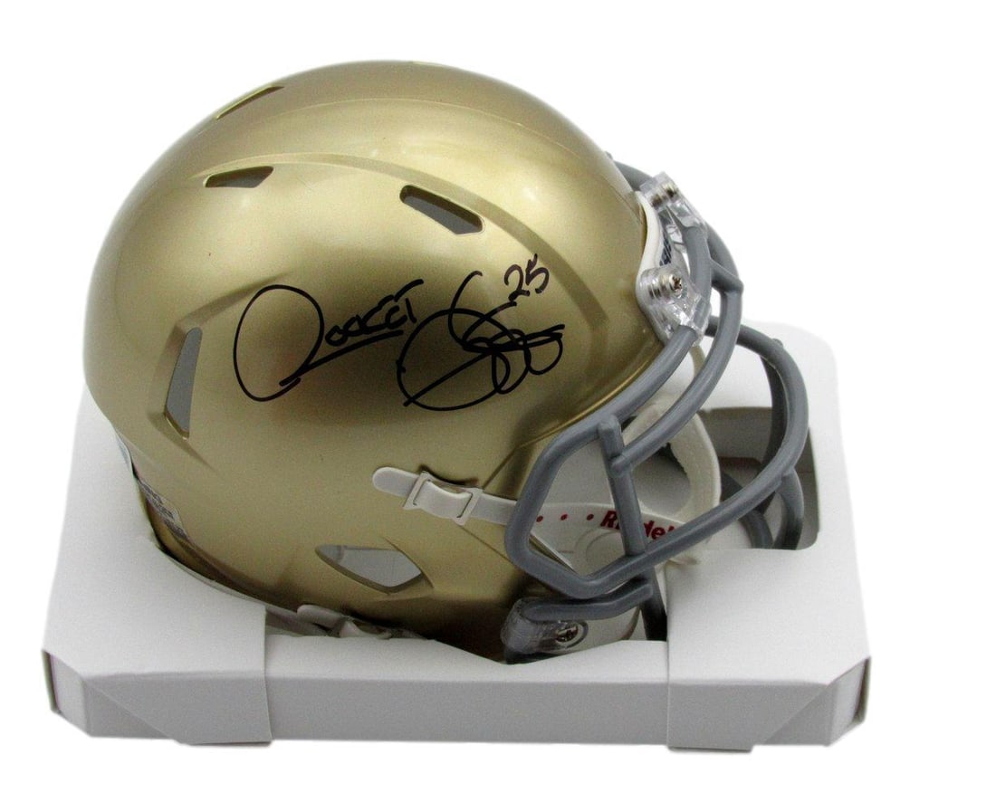 Rocket Ismail Autographed Speed Mini Helmet Notre Dame Beckett 181123: Rocket Ismail Autographed Speed Mini Helmet Notre Dame Beckett 181123 Sport: Football Product: Helmet Original/Reprint: Original Team: Notre Dame Autograph Authentication: BAS/Beckett League: NCAA Pre