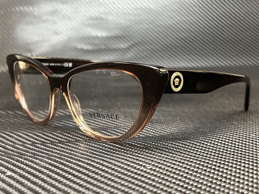 VERSACE VE3286 5332 Brown Gradient Demo Lens Womens Eyeglasses 54 mm: VERSACE VE3286 5332 Brown Gradient Demo Lens Womens Eyeglasses 54 mm Frame Color: Brown Type: Eyeglasses New The MYNT Guarantee: All items in this auction are guaranteed to be 100% authentic. At Your 