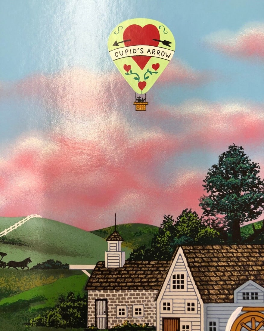 Jane Wooster Scott Signed & Numbered L/ED Large Serigraph " Cupids Arrow ": Jane Wooster Scott Signed & Numbered L/ED Large Serigraph " Cupids Arrow " Artist: Jane Wooster Scott Signed By: Jane Wooster Scott Size: Medium Item Length: 26 in Region Of Origin: USA Framing: Unfra