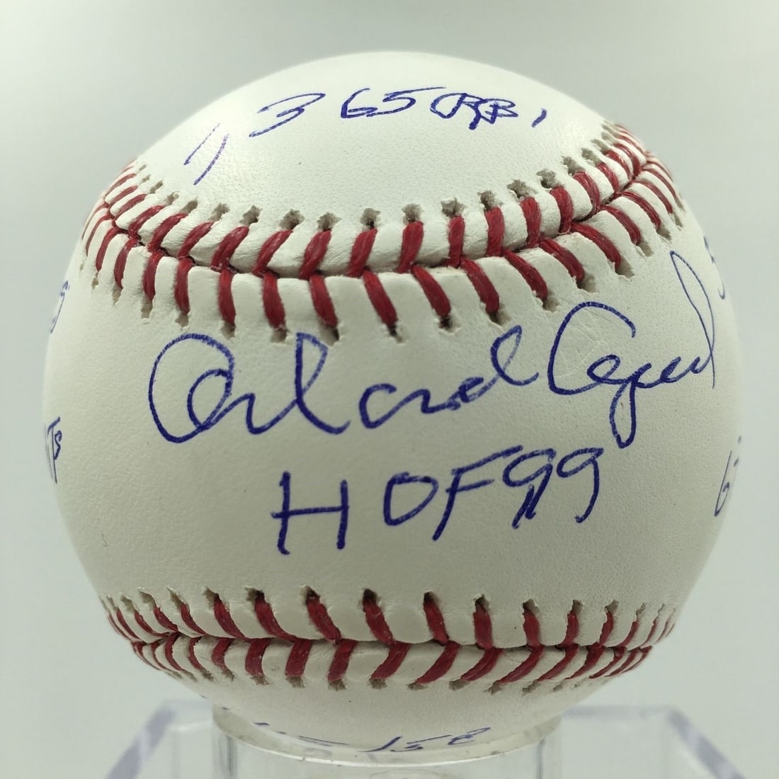 Orlando Cepeda Signed Heavily Inscribed Stat Baseball MLB AUTHENTICATED: Orlando Cepeda Signed Heavily Inscribed Stat Baseball MLB AUTHENTICATED Product: Ball Original/Reprint: Original Sport: Baseball-MLB Pre-Owned While the lot images are representative of the item, the 