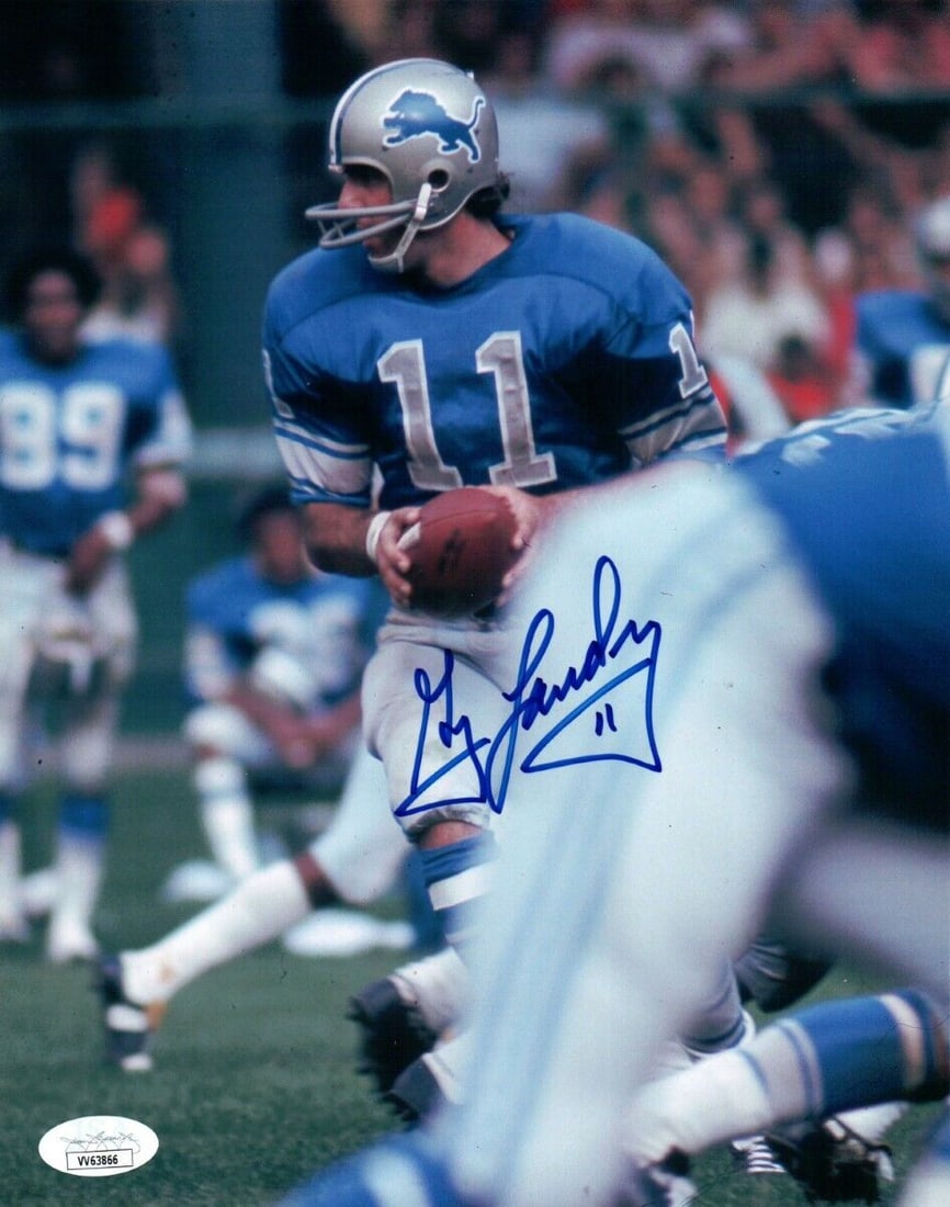 Greg Landry Signed Autographed 8X10 Photo Detroit Lions JSA: Greg Landry Signed Autographed 8X10 Photo Detroit Lions JSA Sport: Football Product: Photo Original/Reprint: Original Player: Greg Landry Team: Detroit Lions Autograph Authentication: James Spence (JS