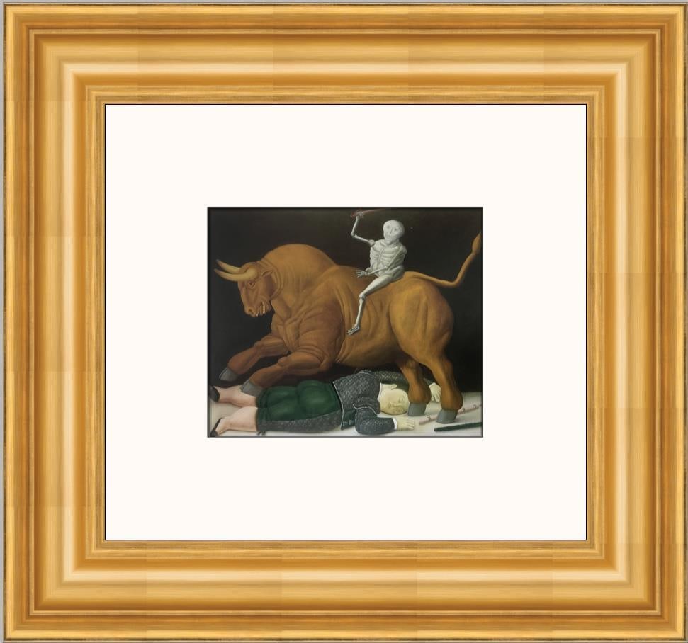 Fernando Botero The Death Of Ramon Torres Custom Framed Print: Fernando Botero The Death Of Ramon Torres Custom Framed Print Size: Medium Region Of Origin: United States Artist: Fernando Botero Production Technique: Offset Lithograph Framing: Matted & Framed Styl