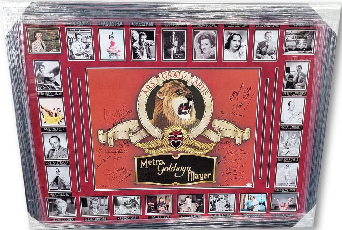 The Stars Of Metrogoldwynnmayer Signed Autograph Collage Photo Framed