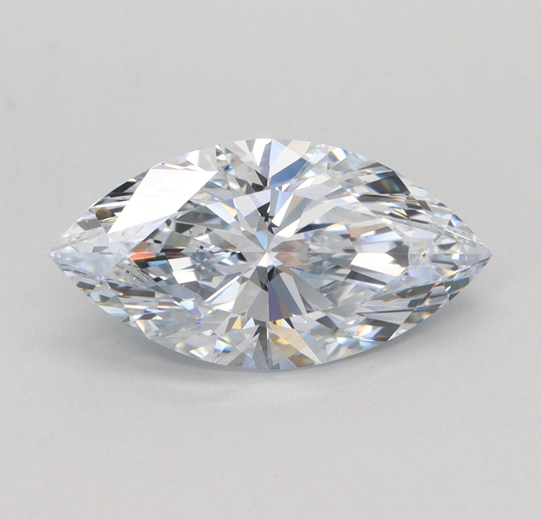 Ideal Loose Diamond - Marquise 2.02ct G VVS1: Ideal Loose Diamond - Marquise 2.02ct G VVS1 Ideal Cut: Yes Source: This is a real non-mined Diamond that has been grown in a lab Shape: Marquise Carats: 2.02 Color: G Clarity: VVS1 Ratio: 1.9442 Poli