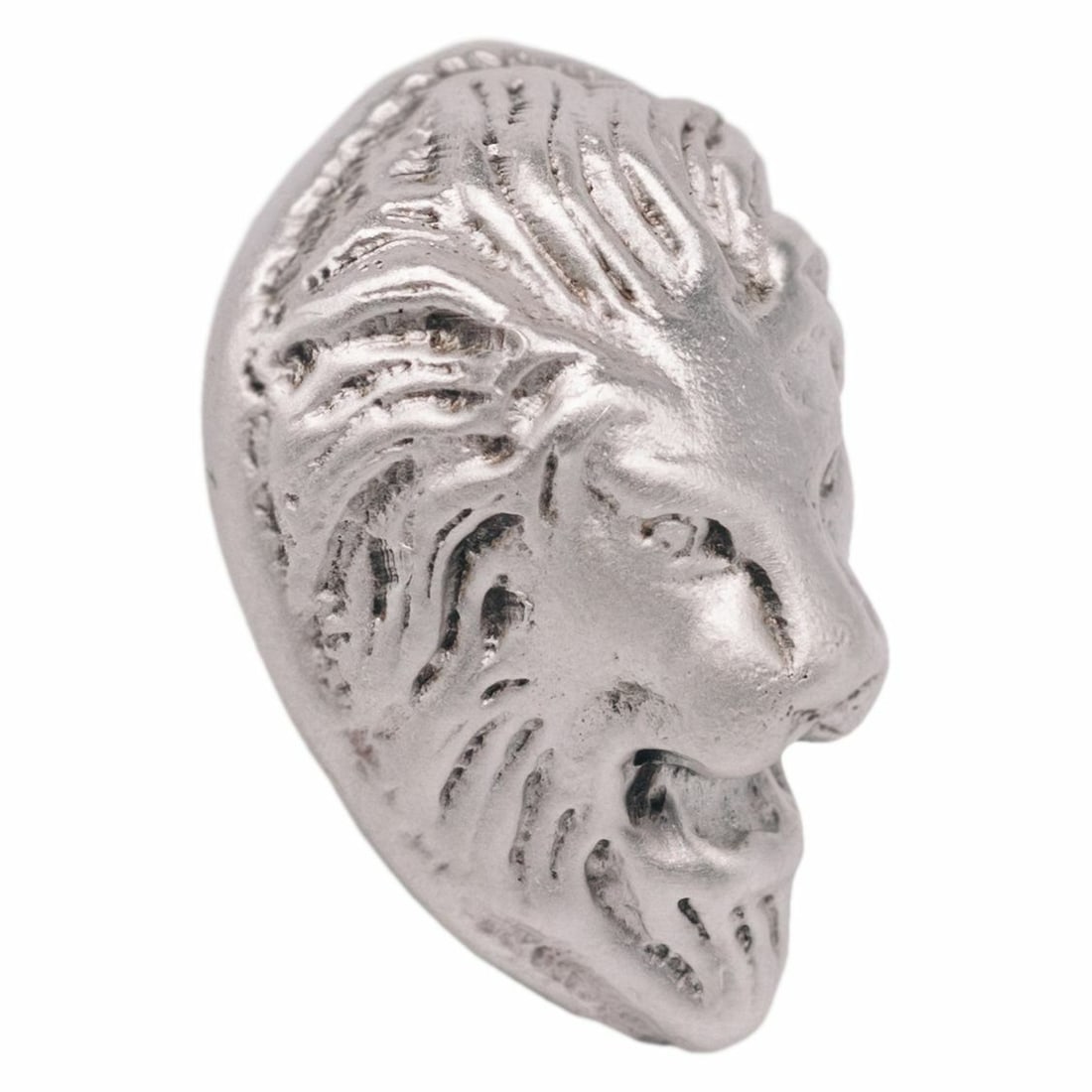 1 TROY OUNCE .999 FINE SILVER HAND POURED BISON BULLION OUNCE OF PRIDE LION HEAD: 1 TROY OUNCE .999 FINE SILVER HAND POURED BISON BULLION OUNCE OF PRIDE LION HEAD Shape: Lion Head Modified Item: No Fineness: 0.999 Precious Metal Content Per Unit: 1 toz Year: 2020 Brand/Mint: Bison 