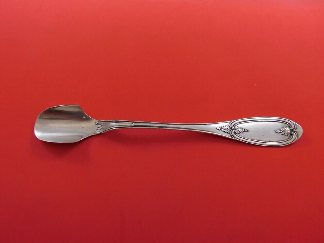 Olive by Shreve Sterling Silver Cheese Scoop 9 1/2" Large Original Serving: Olive by Shreve Sterling Silver Cheese Scoop 9 1/2" Large Original Serving Pattern: Olive Type: Cheese Scoop Composition: Sterling Silver Maker: Shreve Olive by shreve sterling silver large original c