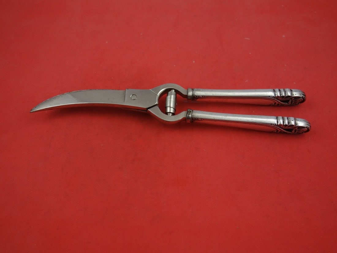 Spring Glory by International Sterling Silver Lobster Shears 10 3/8" Vintage: Spring Glory by International Sterling Silver Lobster Shears 10 3/8" Vintage Pattern: Spring Glory Composition: Sterling Silver Type: Shears Maker: International Age: Post-1940 Spring glory by interna