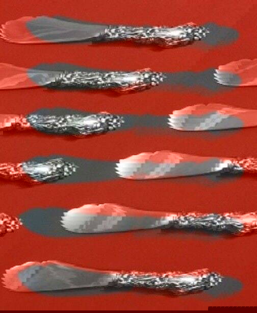 Lily By Whiting Sterling Silver Trout Knife Set 6pc Hhws Custom Auction