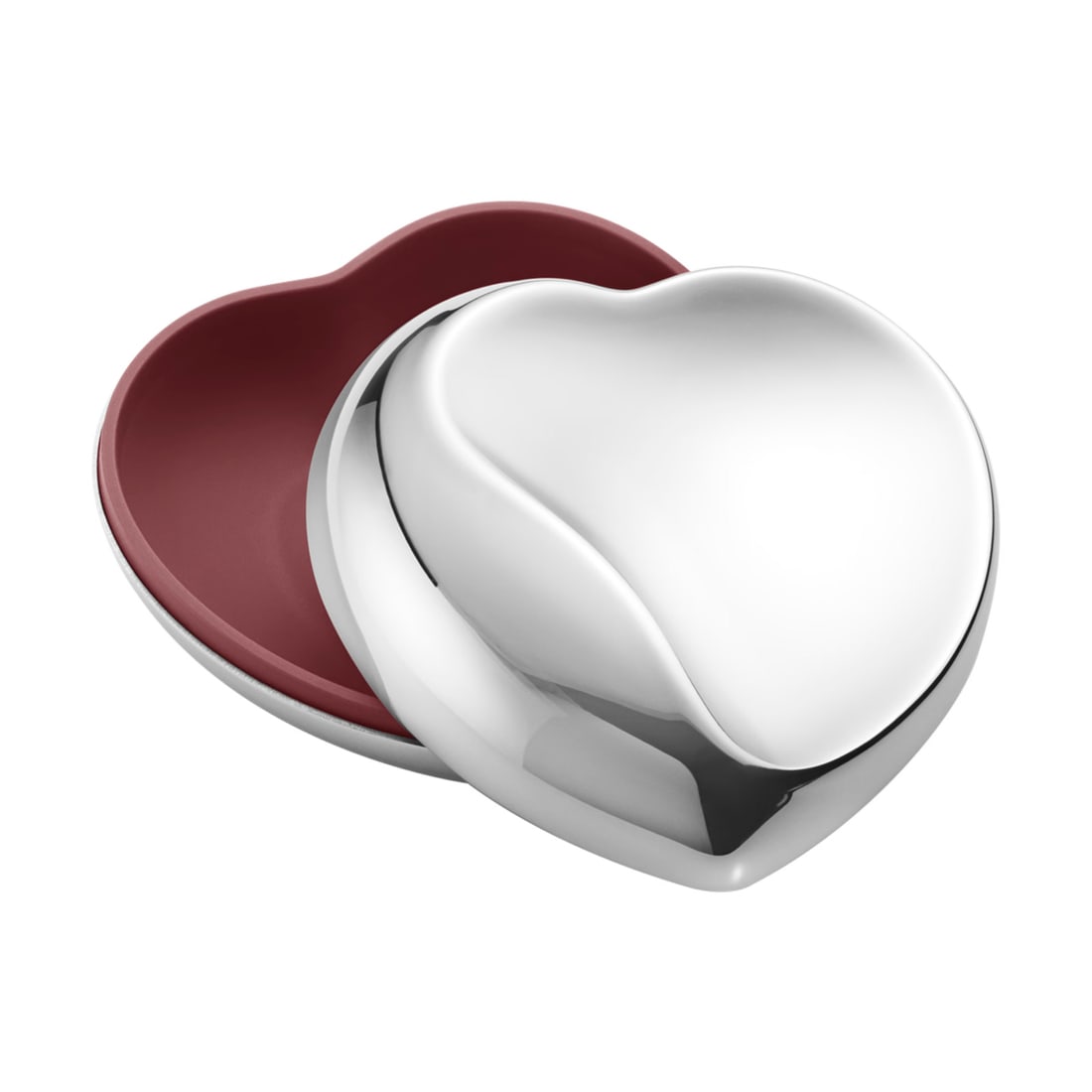 Georg Jensen Stainless Steel Heart Box Large Modern - New: Georg Jensen Stainless Steel Heart Box Large Modern - New Type: Jewelry Box Shape: Heart Crafted in mirror-polished stainless steel this charming heart-shaped box makes an ideal gift for mother's day 
