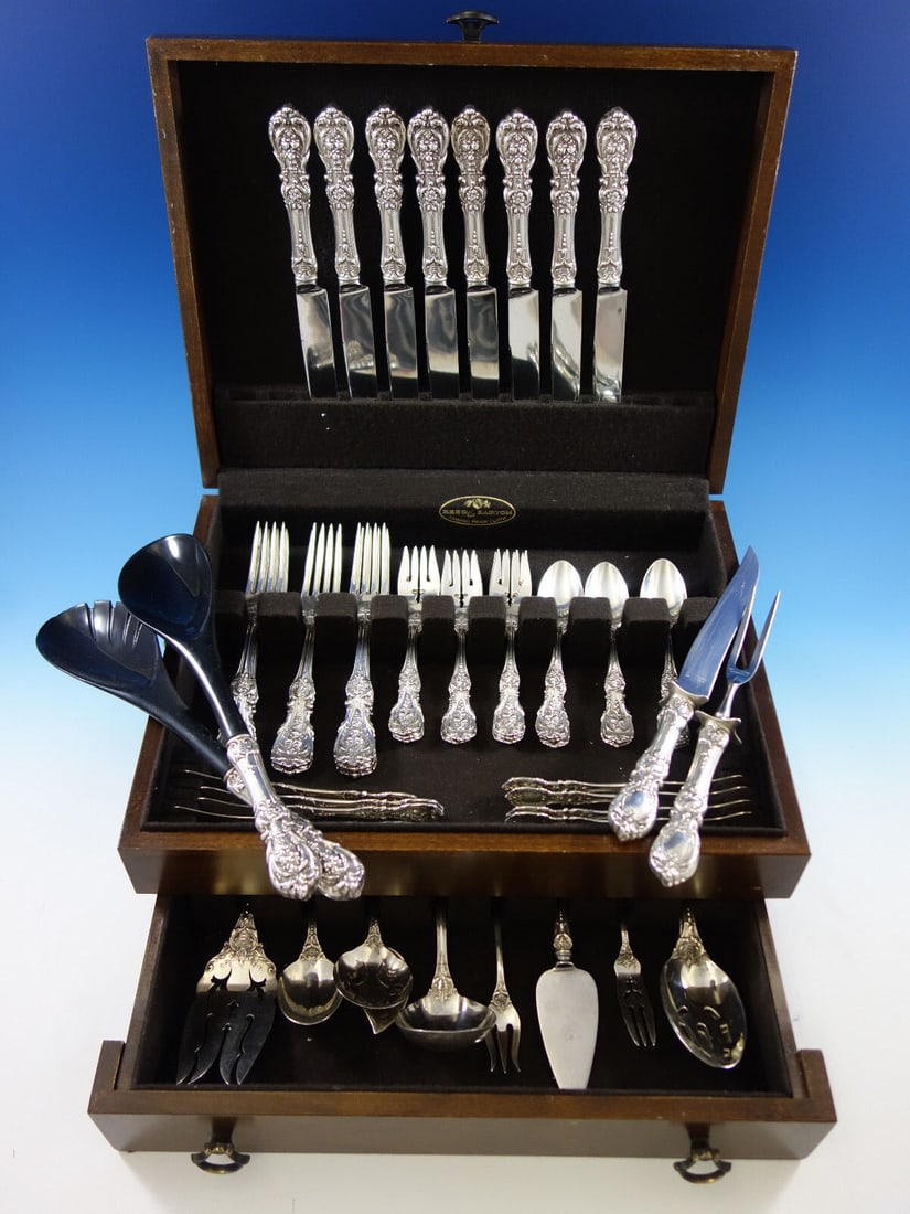 Francis I by Reed & Barton Old Sterling Silver Flatware Set Service 54 pc Dinner: Francis I by Reed & Barton Old Sterling Silver Flatware Set Service 54 pc Dinner Pattern: Francis I Age: 1900-1940 Composition: Sterling Silver Type: Set Gorgeous dinner size francis i by reed & barto